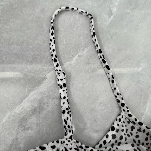 Women’s SHEIN Dalmatian Slip Tiered Adjustable Spaghetti Strap Dress Medium - Picture 11 of 16